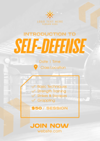 Self-defense Training Class Poster Preview