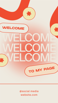 Minimal Welcome Page TikTok Video Design