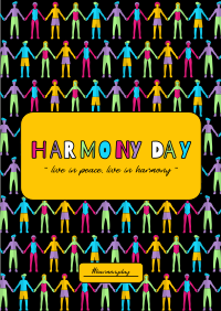 Y2K Harmony Day Poster Image Preview