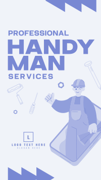 Professional Handyman TikTok Video Design