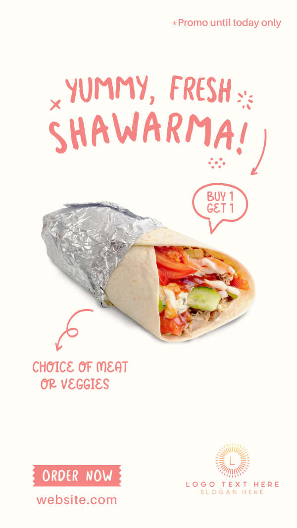 Yummy Shawarma Facebook Story Design