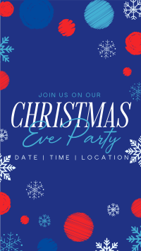 Christmas Eve Party Facebook Story Design