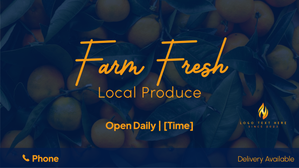 Farm Fresh Facebook Event Cover Design Image Preview