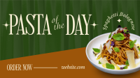 Elegant Pasta Day Facebook Event Cover Image Preview