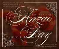 Elegant Anzac Day Facebook post Image Preview
