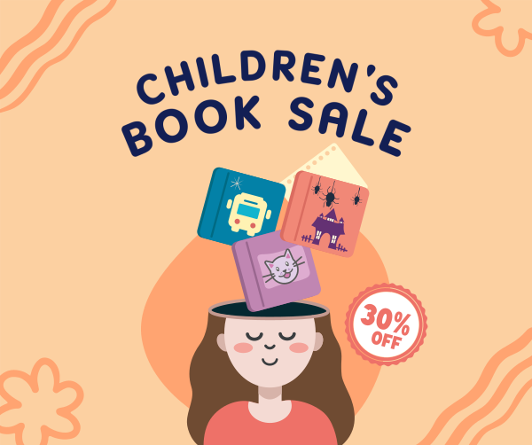 Kids Book Sale Facebook Post Design Image Preview