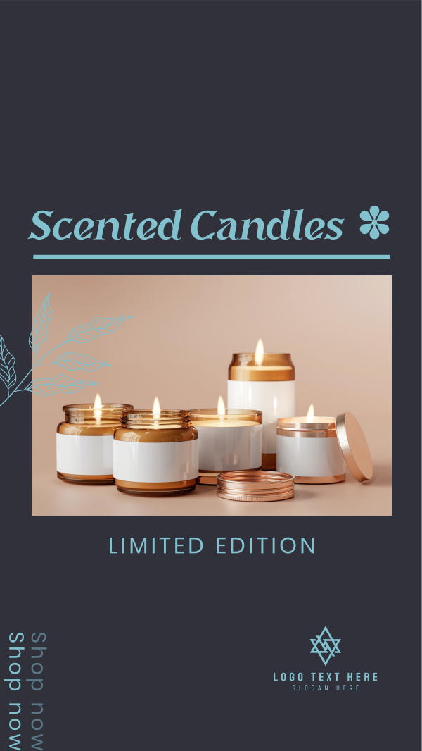 Limited Edition Scented Candles Instagram Story Design Image Preview