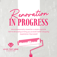 Renovation In Progress Instagram Post Design