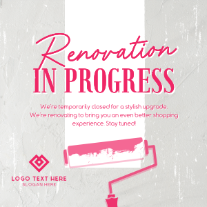 Renovation In Progress Instagram post Image Preview