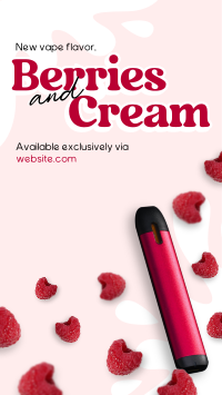 Berries and Cream Facebook Story Design