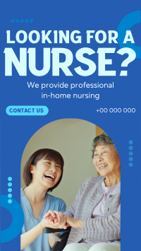 Professional Nursing Services TikTok Video Design