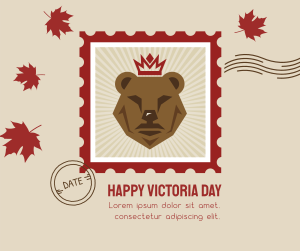 Victoria Day Bear Stamp Facebook post