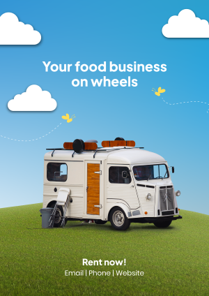 Rent Food Truck Flyer Image Preview