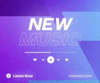 Bright New Music Announcement Facebook Post Design