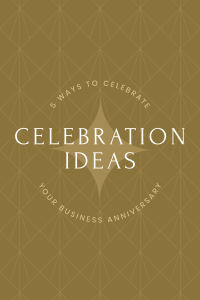 Art Deco Business Anniversary Pinterest Pin Image Preview