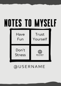 Note to Self List Poster Image Preview