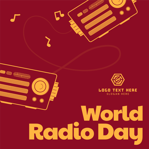 Radio Day Event Instagram Post Design
