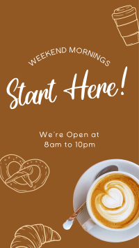 Minimalist Coffee Hours Video Image Preview