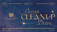 Y2K Ocean Clean Up Facebook Event Cover Design