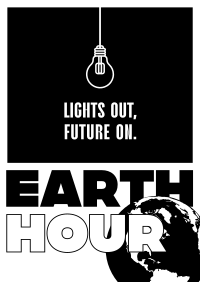 Earth Hour Movement Poster Image Preview