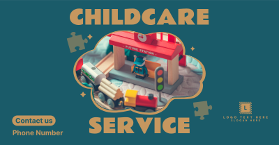 Childcare Daycare Service Facebook ad Image Preview