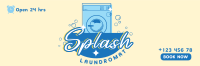 Splash Laundromat Twitter header (cover) Image Preview