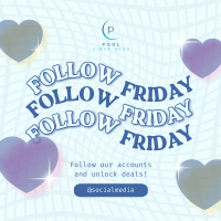 Quirky Follow Friday Linkedin Post Design