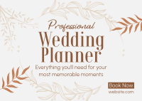 Wedding Planner Services Postcard Image Preview