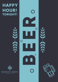 Beer Happy Hour  Poster Image Preview