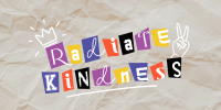 Radiate Kindness Twitter Post Design