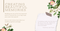 Creating Beautiful Memories Facebook Ad Design
