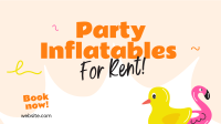 Party Inflatables Rentals Facebook Event Cover Design