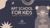 Art Class For Kids Facebook Event Cover Design