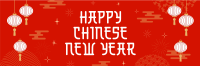 Chinese New Year Lanterns Twitter Header Design