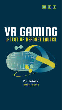 VR Gaming Headset Facebook Story Design