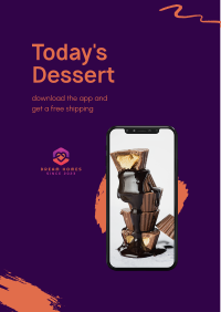 Today's Dessert Flyer Image Preview