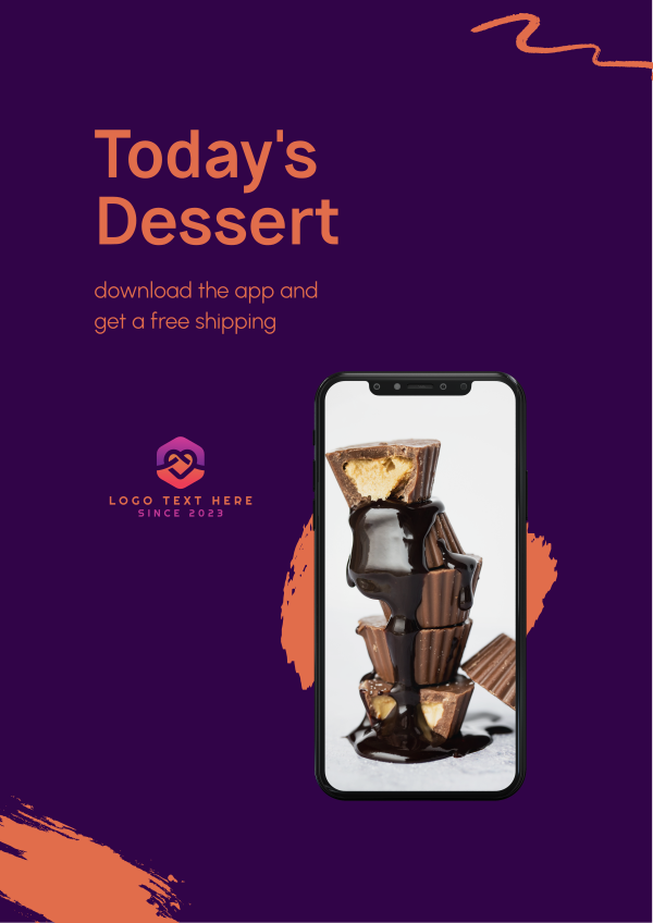 Today's Dessert Flyer Design Image Preview