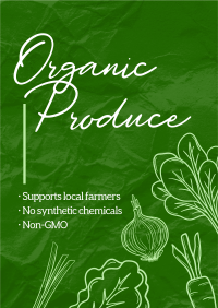 Organic Produce Poster Design