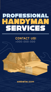 Modern Handyman Service TikTok Video Design