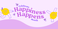 Celebrate Happiness Month Twitter post Image Preview
