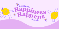 Celebrate Happiness Month Twitter Post Image Preview