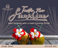Sunshine Coconut Drink Facebook post Image Preview