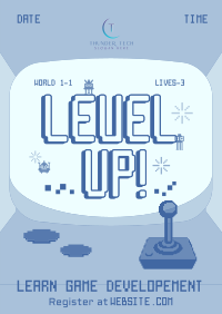 Retro 8bit Game Dev Course Poster Image Preview