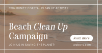 Beach Clean Up Drive Facebook Ad Preview