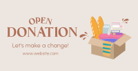 Open Donation Facebook Ad Design