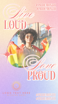 Retro Pride Month Instagram reel Image Preview