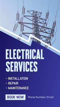 Electrician For Hire Instagram story Image Preview