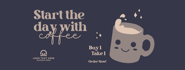 Coffee Promo Facebook Cover Design Image Preview