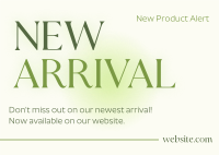 Minimal New Arrival Postcard Design