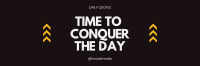 Conquer the Day Twitter header (cover) Image Preview
